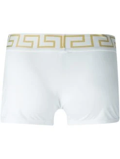 Versace boxer à taille élastique Greca