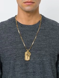 Versace collier à plaque logo
