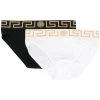 Versace Lot de deux slips à logo Prix Usine slips & boxers homme 1 Versace lot de deux slips à logo