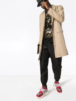 Versace pantalon de jogging à taille à logo