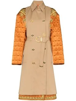 Versace trench à imprimé baroque