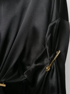 Versace chemise à détails de pinces à logo