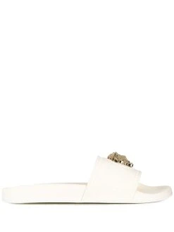 Versace claquettes à plaque logo