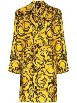 Versace robe de chambre à imprimé baroque