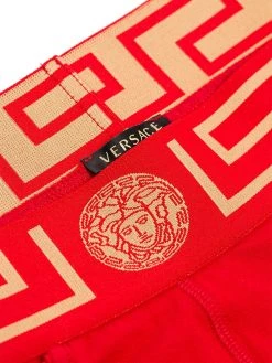 Versace boxer à bordure Greca
