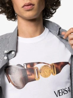 Versace t-shirt à logo imprimé graphique