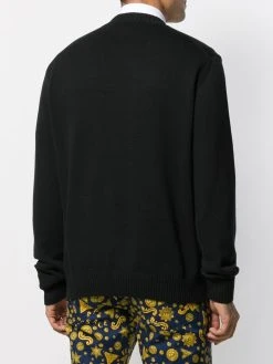 Authentique 100% Versace Pull à logo brodé pulls homme 10 Versace pull à logo brodé