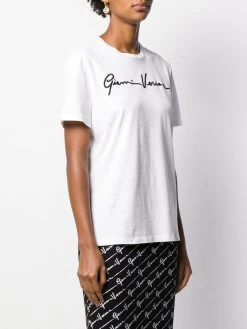 Versace t-shirt à logo brodé