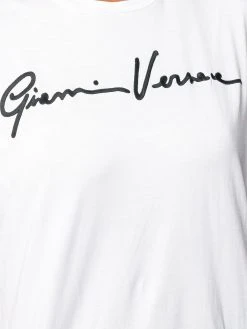 Versace t-shirt à logo brodé