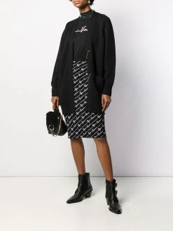 Versace t-shirt à logo brodé