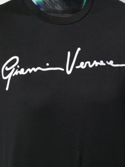 Versace t-shirt à logo brodé