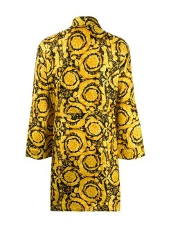 Versace robe de chambre à imprimé baroque