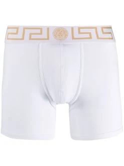 Versace boxer à bande logo Medusa Greek Key