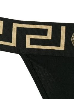 Versace string Medusa Greek Key