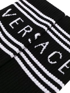 Versace chaussettes à logo imprimé
