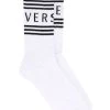 Versace chaussettes à logo imprimé