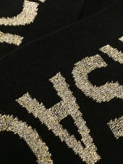 Versace chaussettes à logo en jacquard