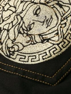 Versace jean skinny à motif Medusa