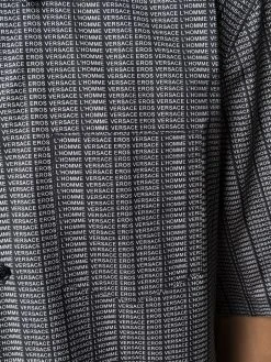 Versace chemise à logo imprimé