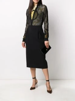 Versace jupe crayon à taille haute