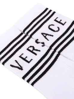 Versace chaussettes à logo