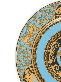 Versace assiette Medusa à imprimé baroque