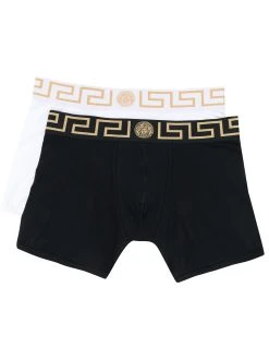Versace boxer à bande Greca