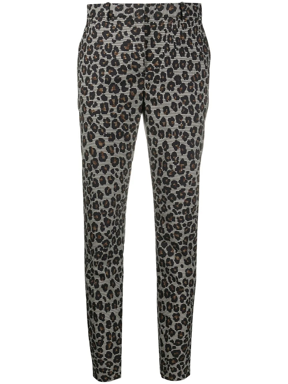 Versace Pantalon droit à imprimé léopard Prix Réduit pantalons de costume femme 3 Versace pantalon droit à imprimé léopard