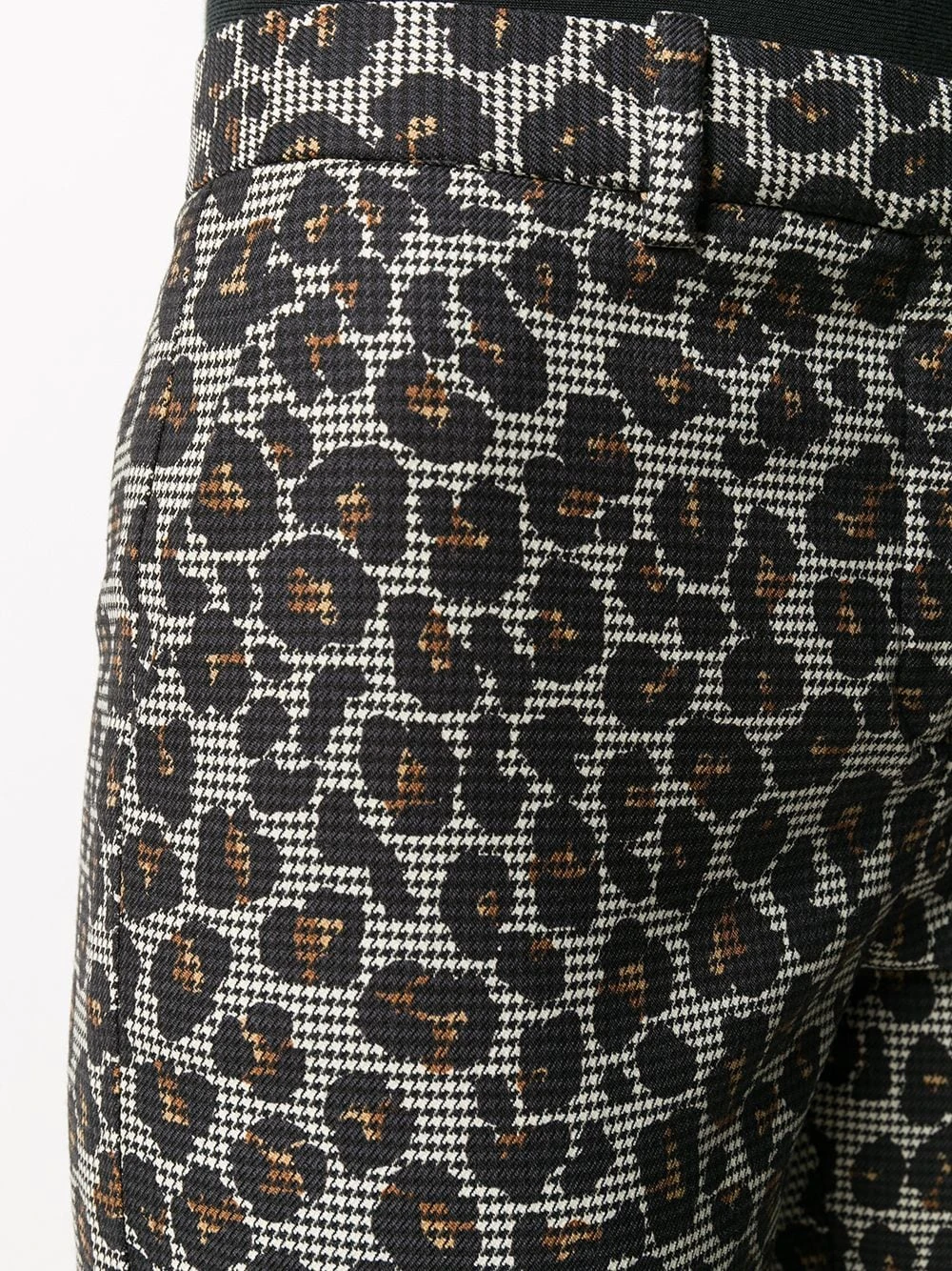 Versace Pantalon droit à imprimé léopard Prix Réduit pantalons de costume femme 7 Versace pantalon droit à imprimé léopard