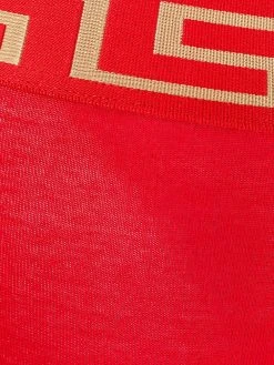 Versace slip à bord Greca