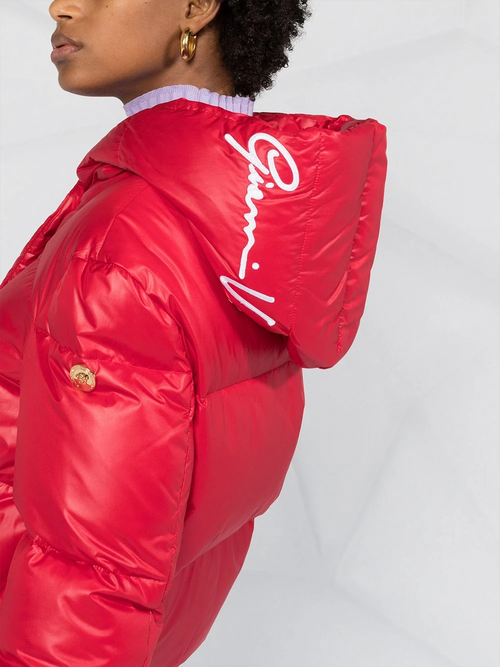 Versace Doudoune à logo imprimé Vendre-Réclame doudounes femme 7 Versace doudoune à logo imprimé