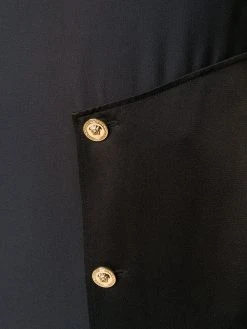 Versace robe portefeuille à design asymétrique