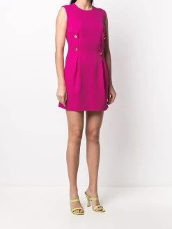 Prix Jamais Vus Versace Robe courte à détail d'épingle à nourrice robes de jour femme 11 Versace robe courte à détail d'épingle à nourrice