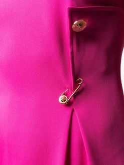 Prix Jamais Vus Versace Robe courte à détail d'épingle à nourrice robes de jour femme 13 Versace robe courte à détail d'épingle à nourrice