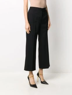 Versace pantalon à détails d'épingles à nourrice