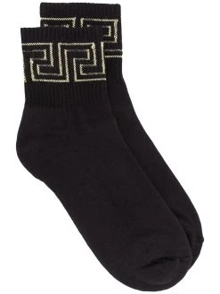 Versace chaussettes à bords Greca
