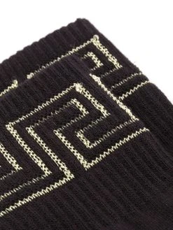 Versace chaussettes à bords Greca