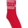Versace chaussettes rayées à logo