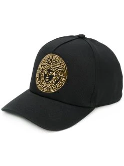 Versace casquette à logo en perles