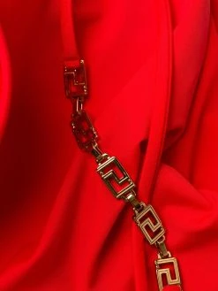 Versace maillot de bain à détails de chaines