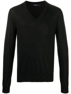 Versace pull en maille intarsia