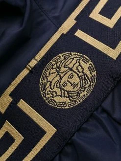 Versace short de bain à bande logo