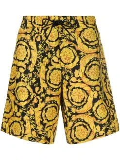 Versace short de bain à motif baroque