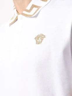 Versace polo à col Greca