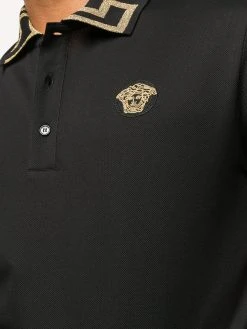 Versace polo à col Greca