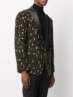 Versace blazer à ornements
