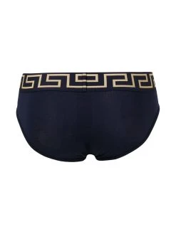 Versace slip à ceinture Greca