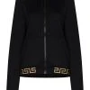 Versace sweat à capuche à doublure imprimée