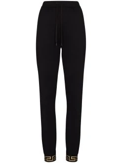 Versace pantalon de jogging à bandes Greca