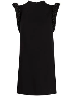 Versace robe courte à détails de découpes